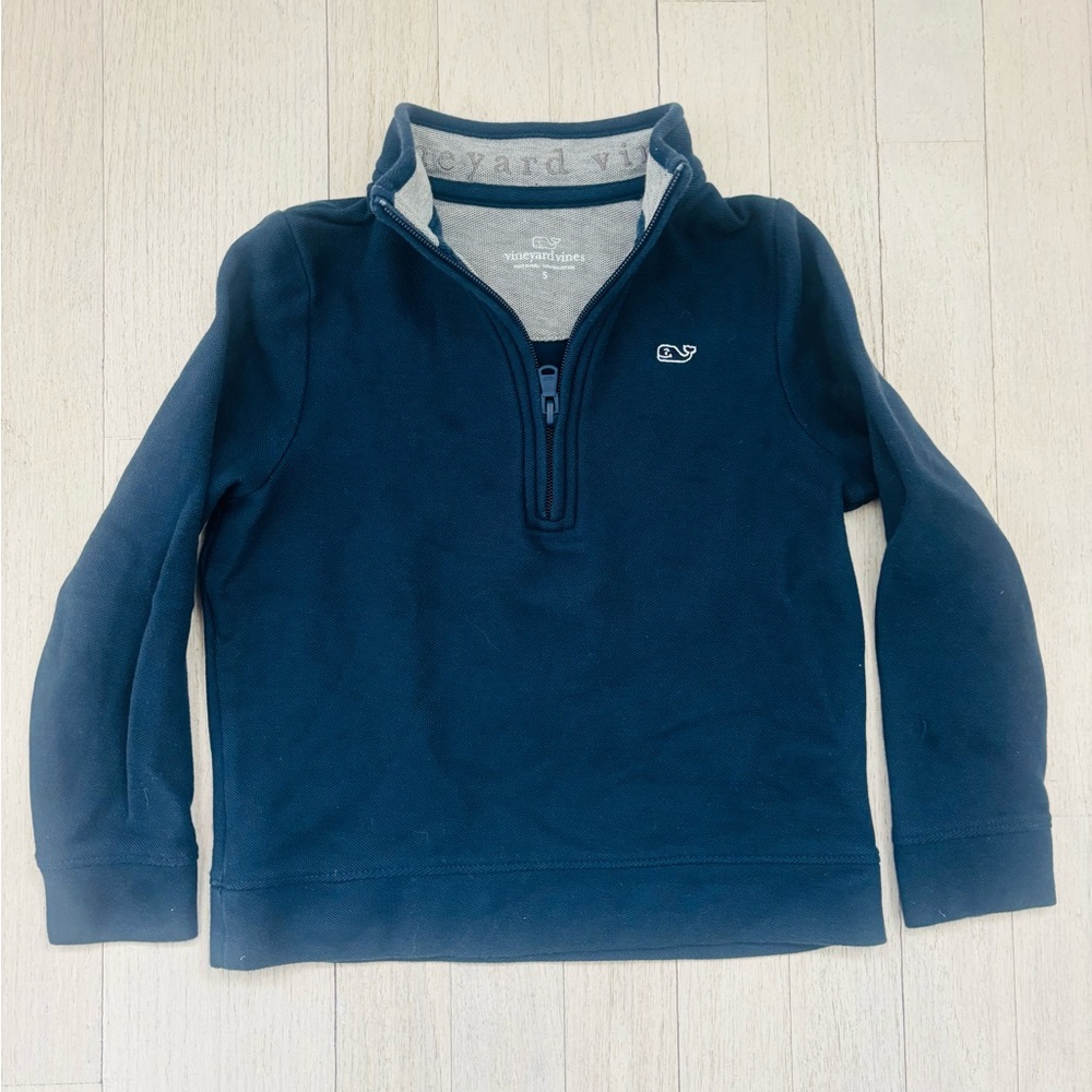 Vineyard Vines Kids Navy Half-Zip Sweater